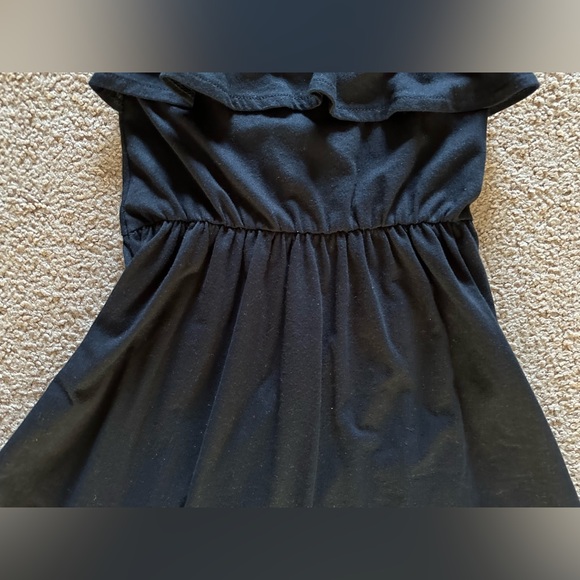 The Children’s Place Girls Fit & Flare Black Summer Ruffle Flounce Hi-Low Dress - Picture 3 of 16